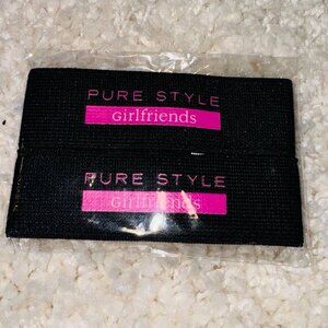 Pure Style Girlfriends Boot Strap Pair Womens OS Tucked In Adjustable Black NWT